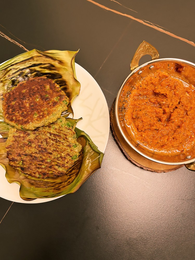 green gram adai and onion chutney